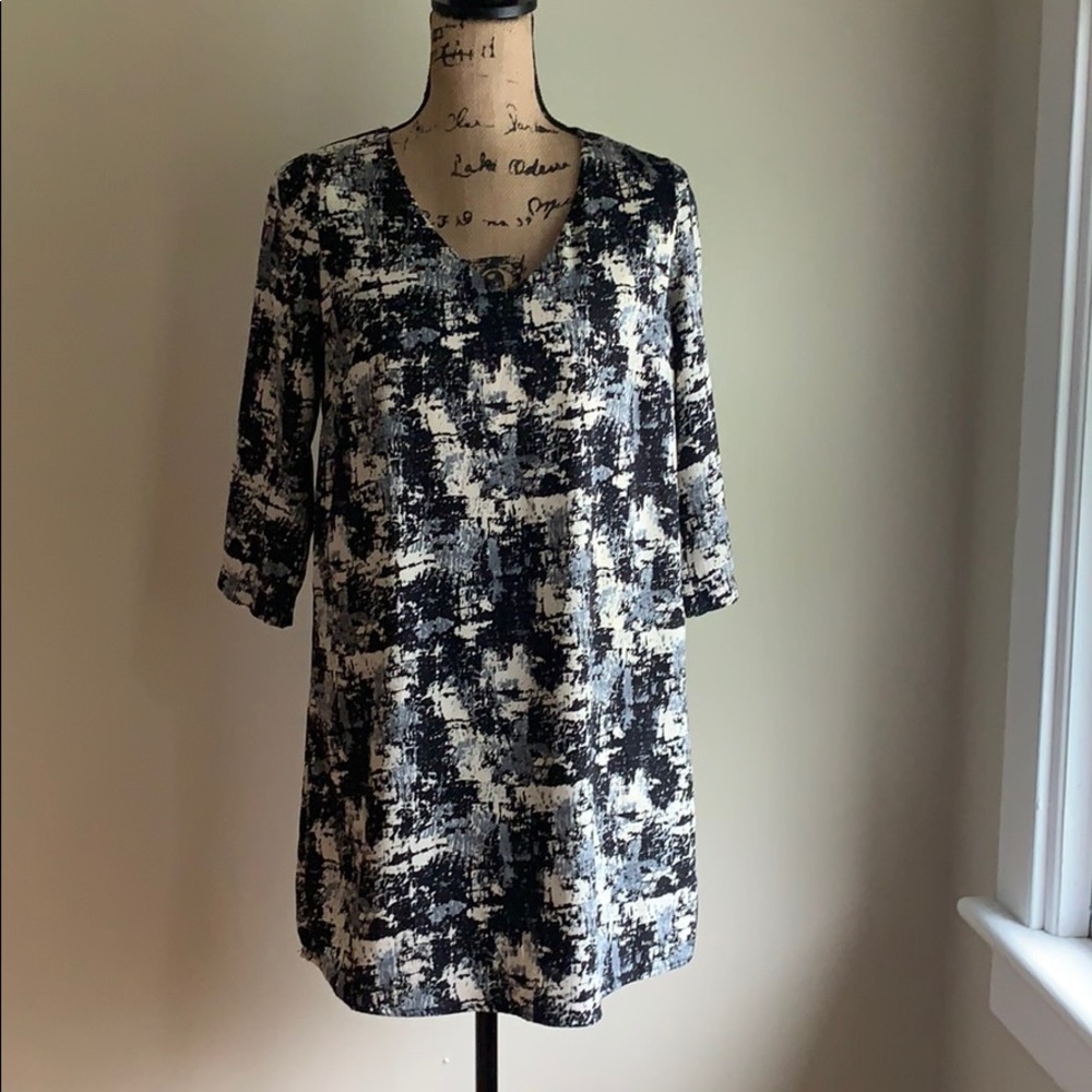 Sienna Sky black/grey print dress size S - Picture 2 of 13